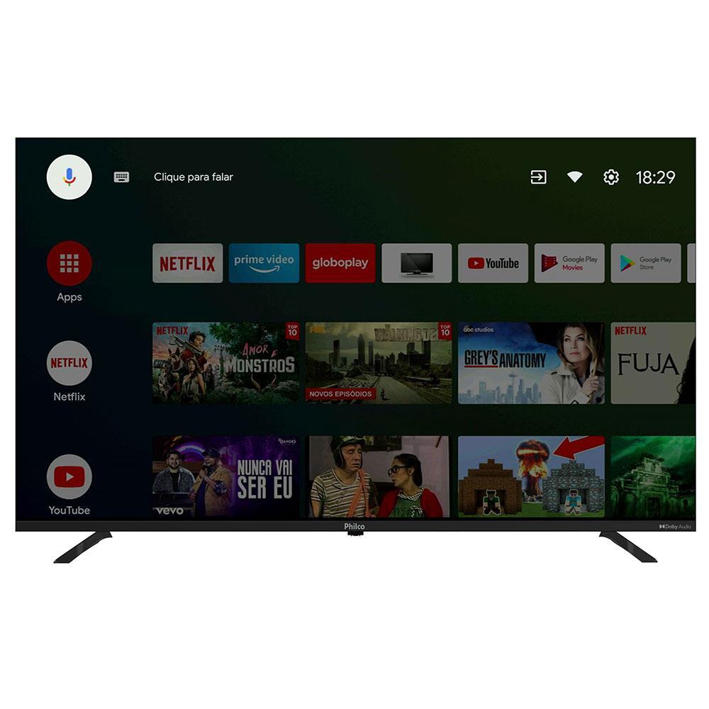 Smart TV LED 50" 4K Philco PTV50G10AG11SK Android TV, Dolby Audio, HDR e Processador Quad-core - 3