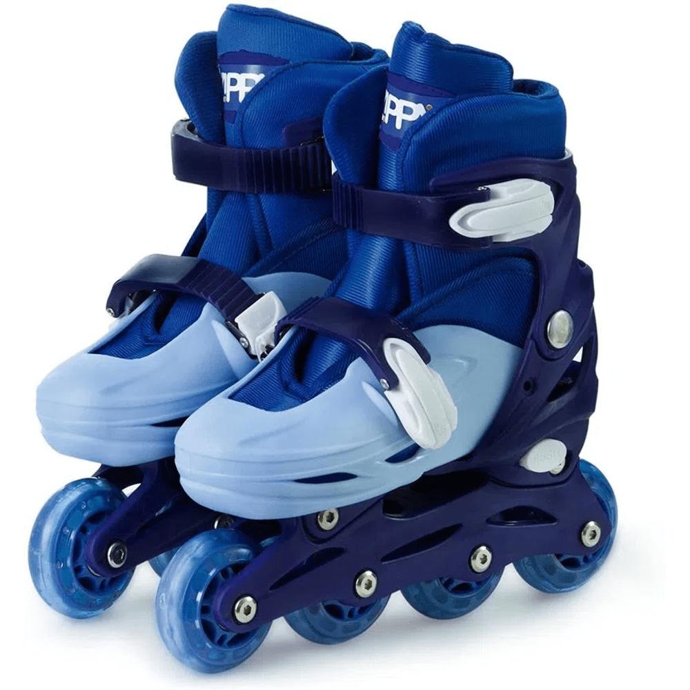 Patins Roller In Line Ajustável Zippy Toys PL19AP Azul Tam 30-33 - 2