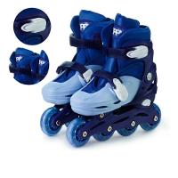 Patins Roller In Line Ajustável Zippy Toys PL19AP Azul Tam 30-33 - 3