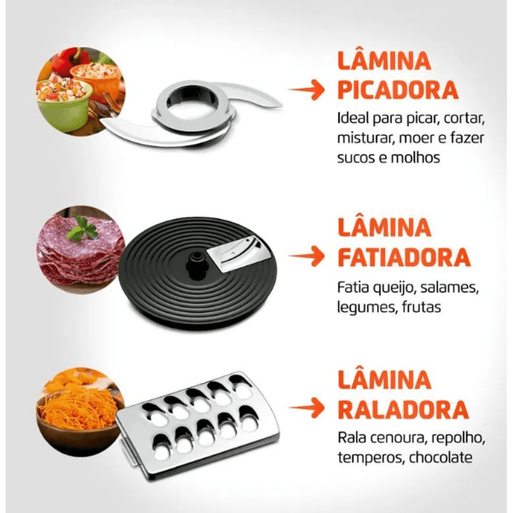 Multiprocessador Turbo Chef 5 em 1 Mondial MPN-01-B 127V/60Hz . - 4