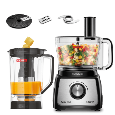 Multiprocessador Turbo Chef 5 em 1 Mondial MPN-01-B 127V/60Hz .