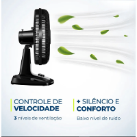 Ventilador de Mesa Mondial Turbo 8 Pás VTX-40-8P 127V/60Hz - 3