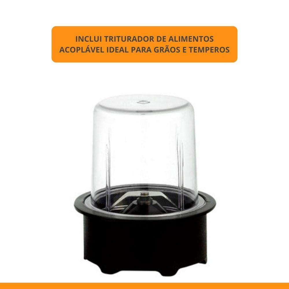 Liquidificador 600W 1,8L Amvox ALQ 600 2 Vel Black 220V - 7
