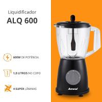 Liquidificador 600W 1,8L Amvox ALQ 600 2 Vel Black 220V - 5