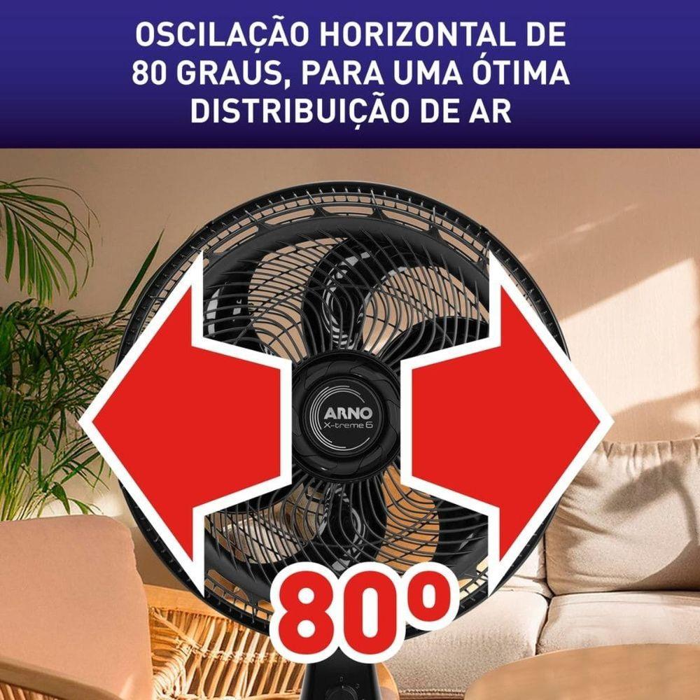 Ventilador 2 Em 1 Arno 40cm X-treme 6p Ve60 140w 110v - 9
