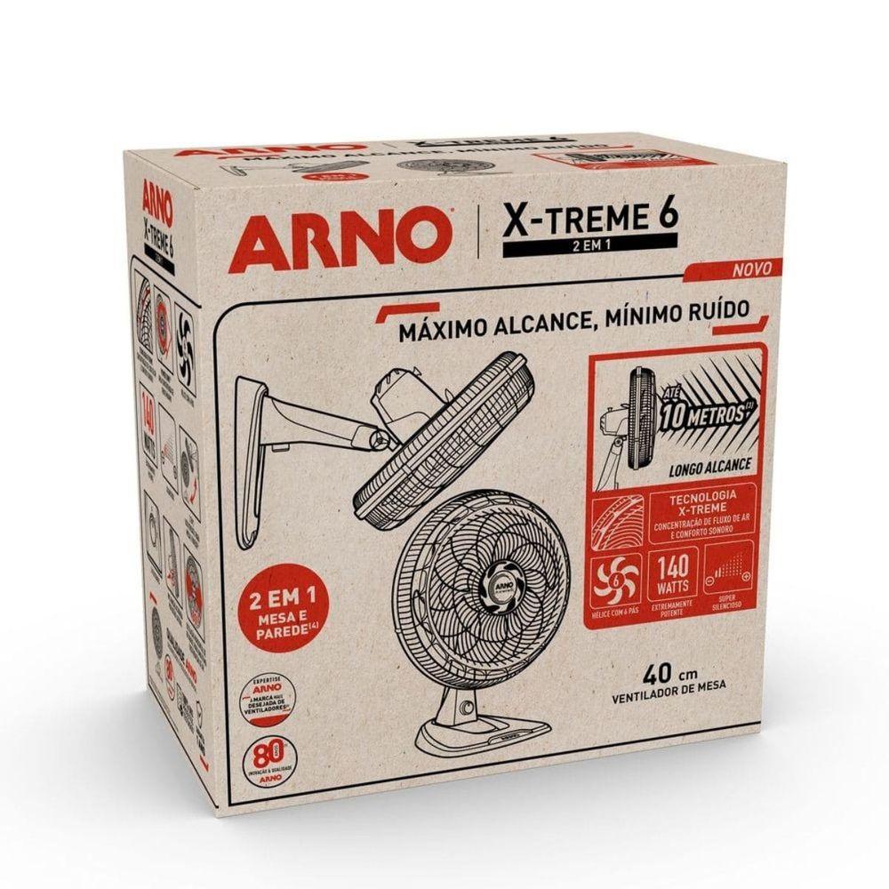 Ventilador 2 Em 1 Arno 40cm X-treme 6p Ve60 140w 110v - 10
