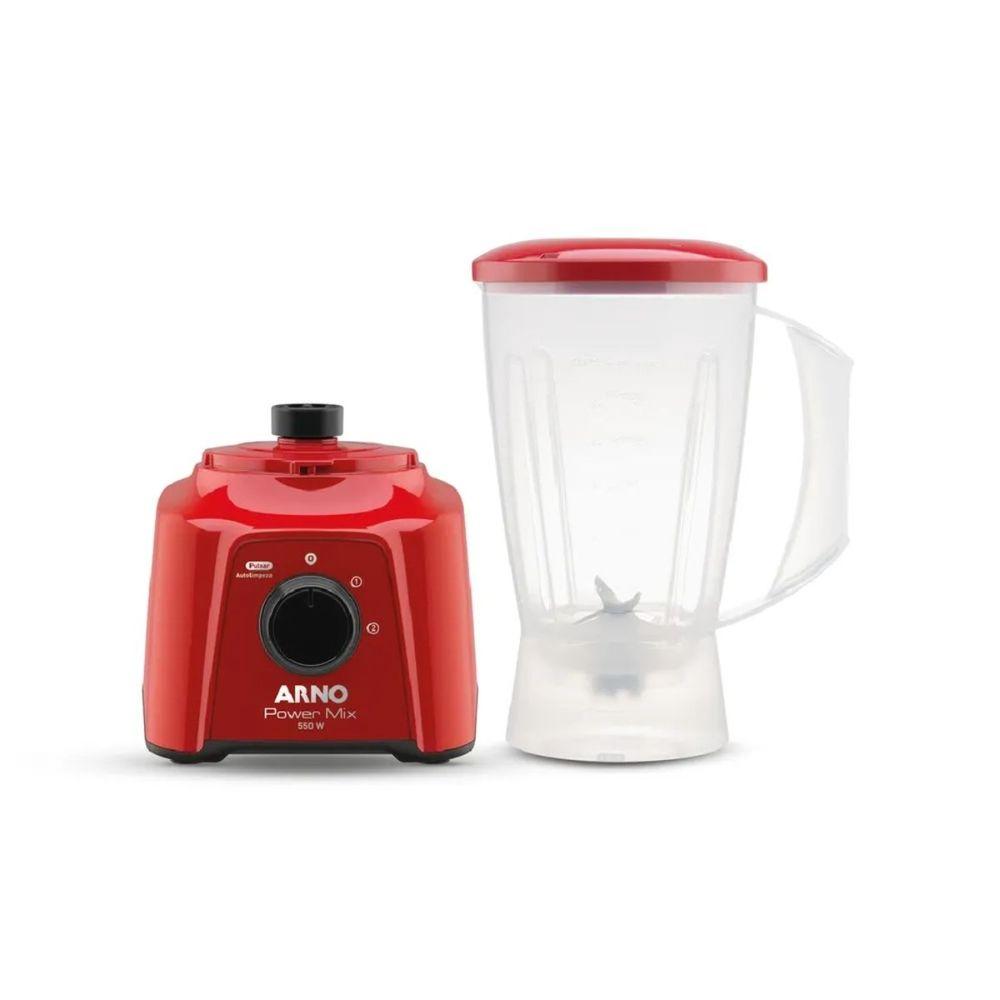 Liquidificador Arno 550W Power Mix Vermelho LQ11 110v - 2