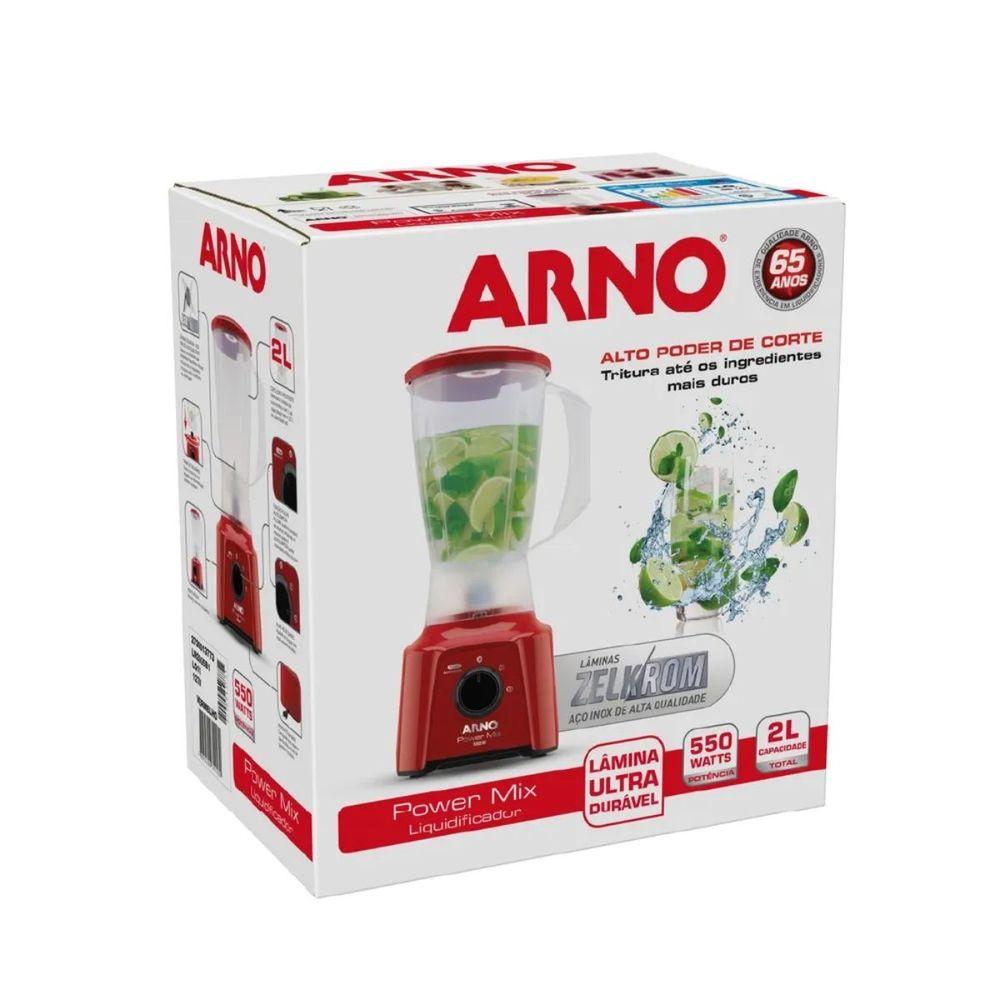 Liquidificador Arno 550W Power Mix Vermelho LQ11 110v - 9