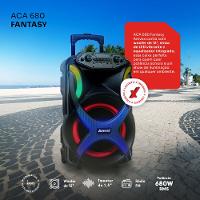 Caixa Amplif 680W Amvox ACA 680 Fantasy Woofer 12 Led BT USB Micro SD FM TWS Biv - 7