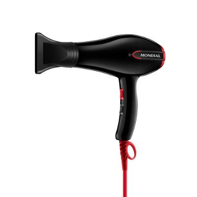 Secador de Cabelos Turbo Mondial SC-41 1900W Preto/Vermelho 220v