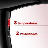 Secador de Cabelos Turbo Mondial SC-41 1900W Preto/Vermelho 220v - 3