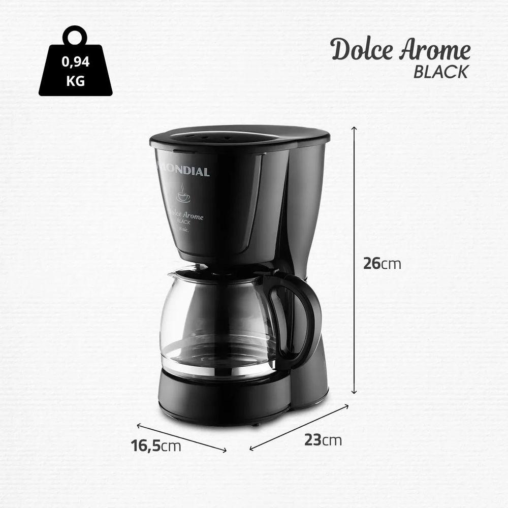 Cafeteira Elétrica Mondial 550W Dolce Arome C-30-18X-FB 220V - 2