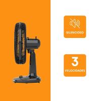 Ventilador de Mesa Amvox 50CM AMV 4126 TURBO 6 Pás 3 Vel 130W Black 220V - 6