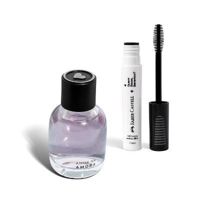 Combo Amor na Amora Desodorante Colônia 75ml + Máscara Marca Cílios Faber-Castell 8ml