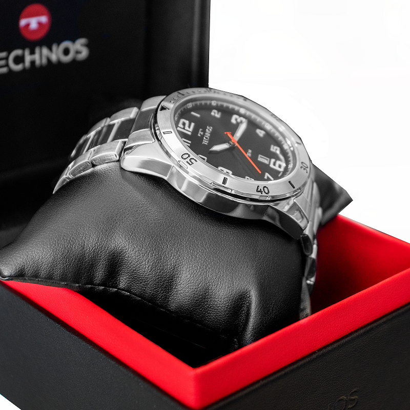 Relógio Masculino Technos Prata Analógico Com Calendário 2115MYK/1P - 7