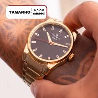 Relógio de Pulso Masculino Dourado Champion Analógico CN27590U - 3