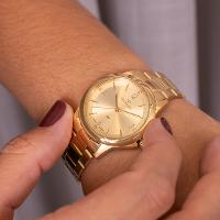 Relógio de Pulso Feminino Technos Dourado 2035MXM/1D Colar e Brincos