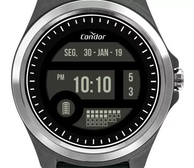 Relógio de Pulso Condor Masculino Digital Prata Calendário COKW05CAA/8C - 7