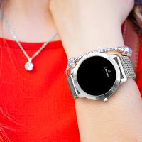 Relógio Champion Feminino Prata Digital Led Vermelho CH40106T Kit Colar e Brincos - 2