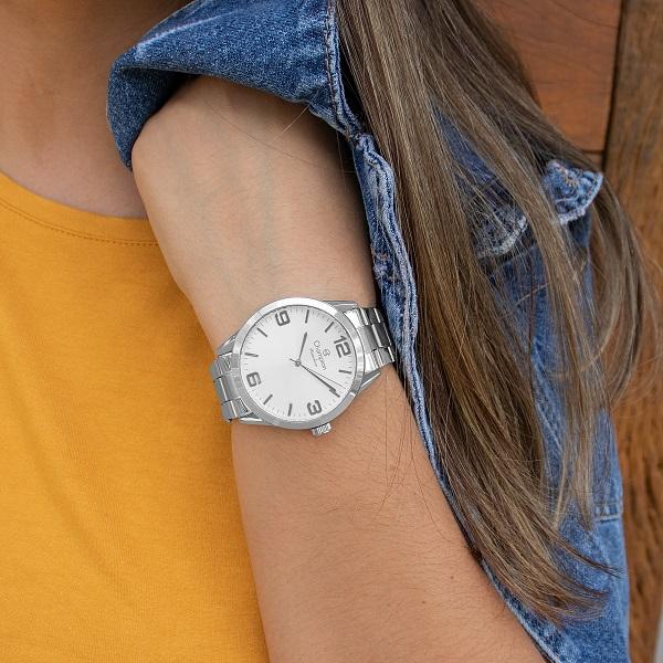 Relógio Feminino Champion Analógico Prata + Colar e Brincos CN29893C - 5