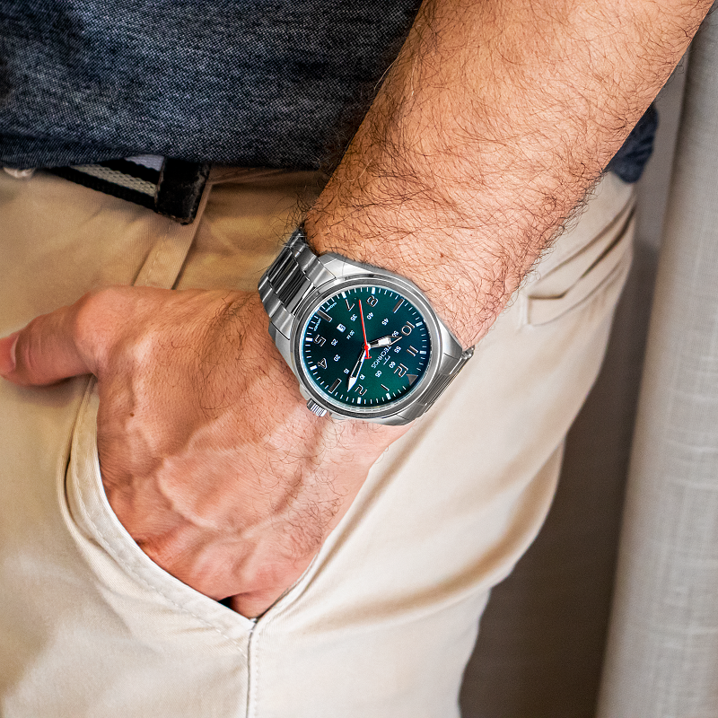 Relógio de Pulso Masculino Technos Analógico Prata Com Calendário 2115MYS/1V - 2