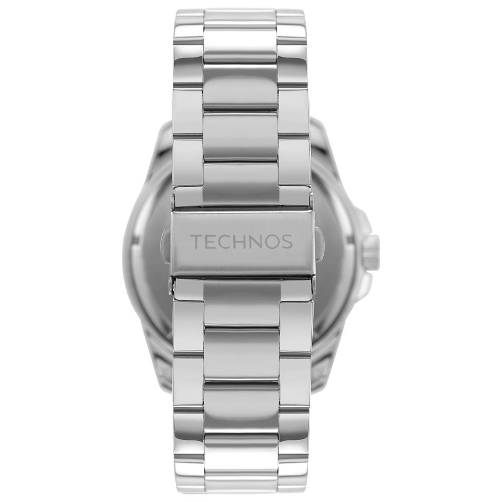Relógio de Pulso Masculino Technos Analógico Prata Com Calendário 2115MYS/1V - 8