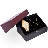 Relógio de Pulso Feminino Dumont Dourado Analógico DUPC21JAI/K1X Colar e Brincos - 5