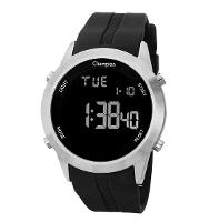 Relógio de Pulso Masculino Champion Digital Prata Silicone CH40259T - 1