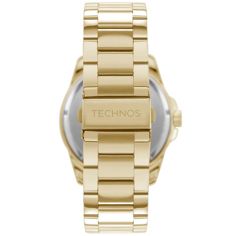 Relógio Masculino Technos Analógico Dourado Militar 2115NAT/1A Calendário - 7