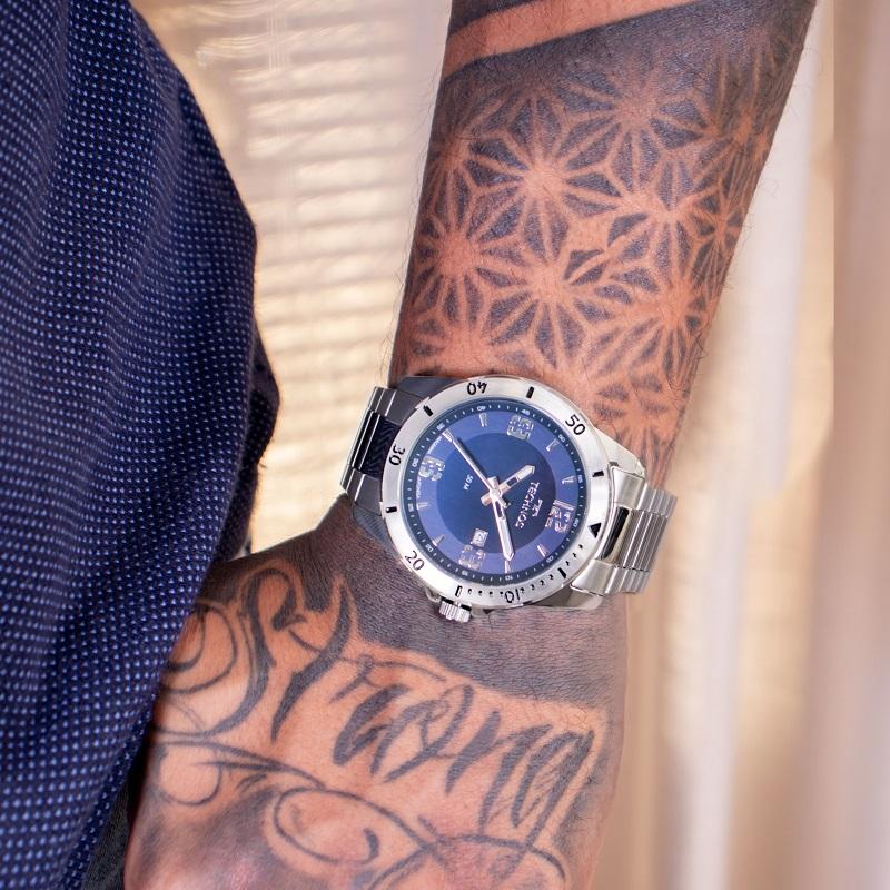 Relógio Masculino Technos Analógico Prata Militar À Prova d'Água 2115MYN/1A Calendário - 5