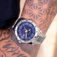 Relógio Masculino Technos Analógico Prata Militar À Prova d'Água 2115MYN/1A Calendário