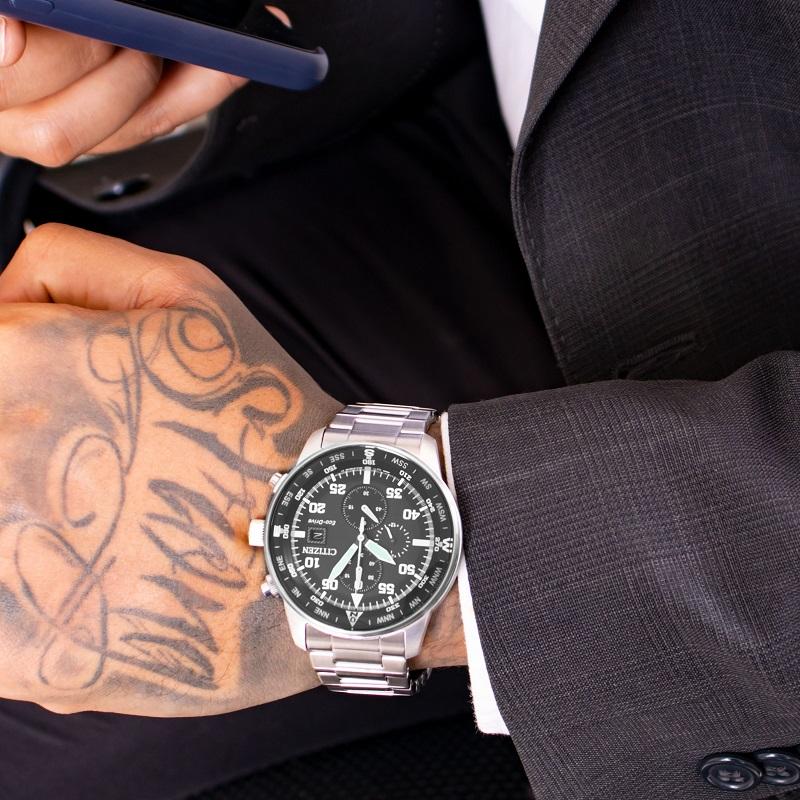 Relógio de Pulso Citizen Masculino Analógico Eco-Drive Aviator TZ31132T - 4