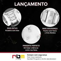 Kit Relógio Champion Feminino Digital Prata Espelhado Colar Brincos CH40086S - 2