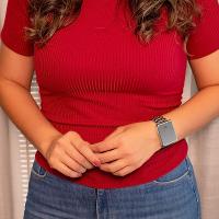 Kit Relógio Champion Feminino Digital Prata Espelhado Colar Brincos CH40086S - 5