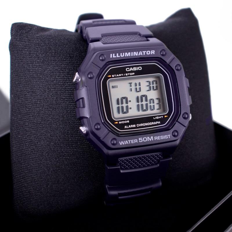 Relógio de Pulso Masculino Casio Digital Azul Standard W-218H-2AVDF - 6
