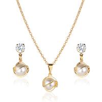 Kit Conjunto Semijoia Com Pérola Banhado a Ouro 18K - 1