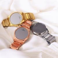 Relógio Feminino Champion Digital Espelhado Dourado CH40124B Kit Colar e Brincos - 7