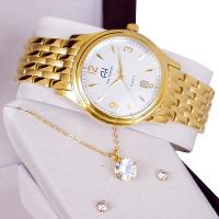 Relógio Champion Ana Hickmann Analógico Dourado AH28508H Kit Colar e Brincos - 6