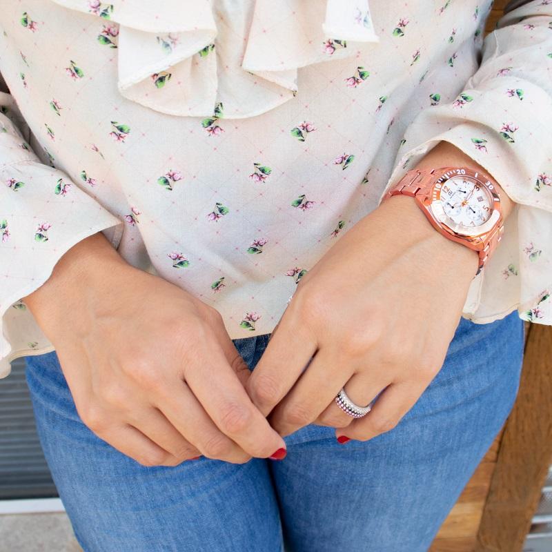 Kit Relógio Feminino Champion Ana Hickmann Rosé Analógico AH30246Z A Prova D'Água - 3