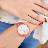 Kit Relógio Feminino Champion Ana Hickmann Rosé Analógico AH30246Z A Prova D'Água - 2