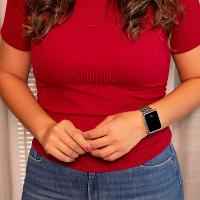 Kit Relógio Feminino Champion Digital Prata Colar e Brincos CH40086T - 5