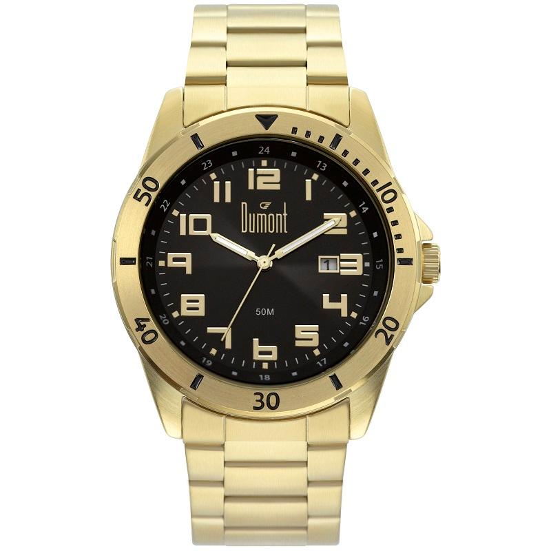 Relógio de Pulso Masculino Dourado Champion Analógico CN27590U - 1