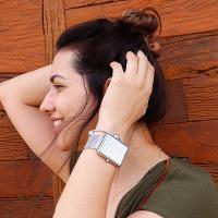 Relógio Feminino Champion Digital Espelhado Prata  CH40080S Colar e Brincos - 2