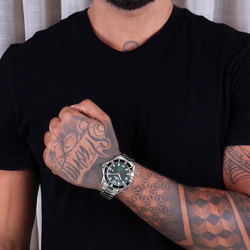 Relógio Masculino Champion Analógico Prata Calendário CA31515G - 6