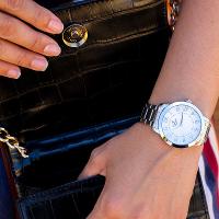 Relógio Feminino Champion Prata Analógico CN25118Q Kit Colar e Brincos - 3