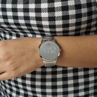 Relógio Feminino Champion Digital Espelhado Prata CH40142S Kit Colar e Brincos - 3