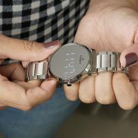 Relógio Feminino Champion Digital Espelhado Prata CH40142S Kit Colar e Brincos - 5