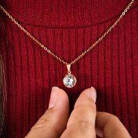 Relógio Champion Feminino Analógico Dourado CN27590X Colar e Brincos - 6