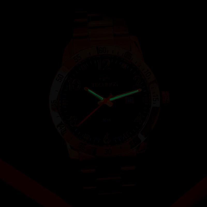 Relógio Masculino Technos Analógico Dourado Militar 2115NAR/1A Calendário - 5