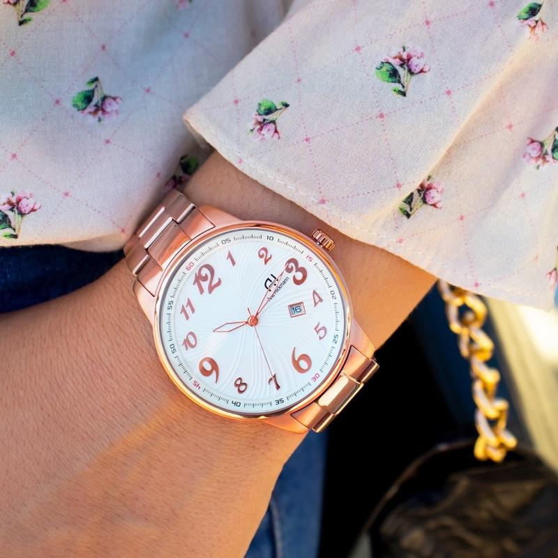 Kit Relógio Feminino Champion Ana Hickmann Analógico Rosé AH28651Z A Prova D'Água - 4